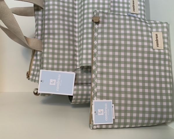 BOLSO MATERNAL CAMBRASS TÉ  VICHY